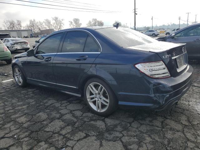 WDDGF4HB0DA852073 - 2013 MERCEDES-BENZ C 250 BLUE photo 2