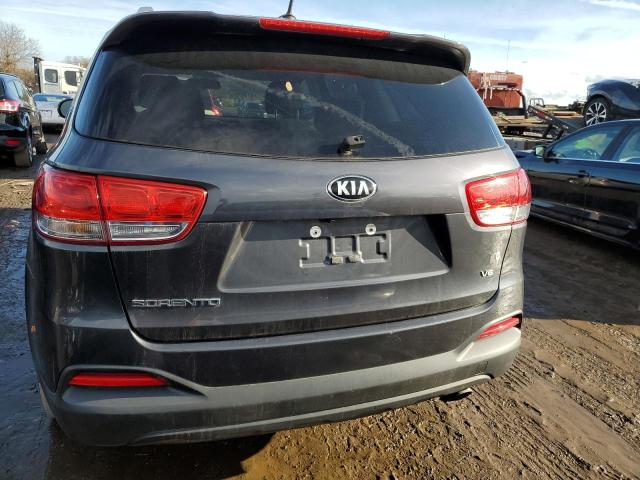 5XYPG4A52HG252639 - 2017 KIA SORENTO LX GRAY photo 6