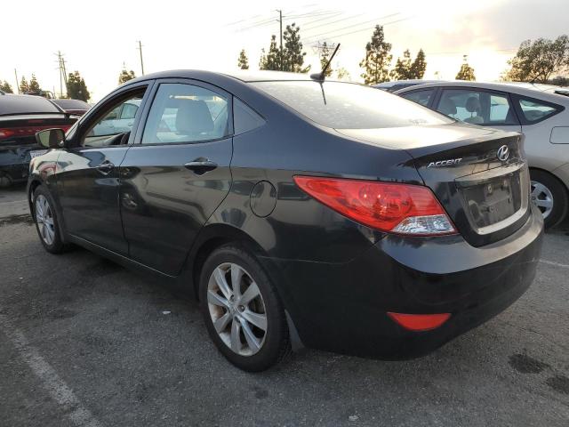 KMHCU4AE7CU234180 - 2012 HYUNDAI ACCENT GLS BLACK photo 2