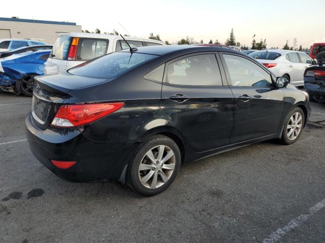 KMHCU4AE7CU234180 - 2012 HYUNDAI ACCENT GLS BLACK photo 3