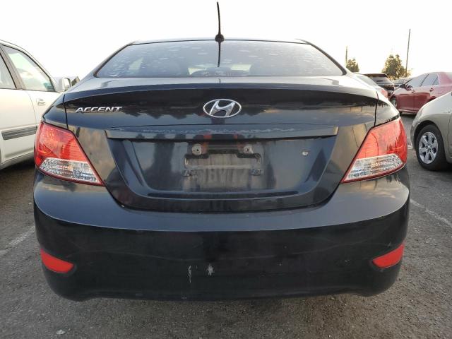 KMHCU4AE7CU234180 - 2012 HYUNDAI ACCENT GLS BLACK photo 6