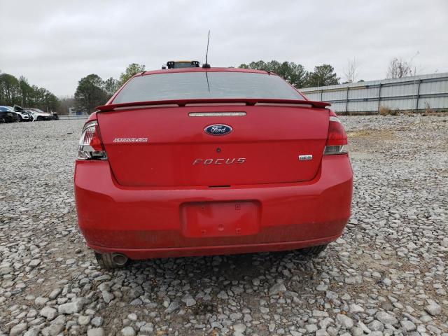 1FAHP33N78W138429 - 2008 FORD FOCUS SE RED photo 6