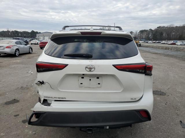 5TDGZRAH8LS021564 - 2020 TOYOTA HIGHLANDER XLE WHITE photo 6