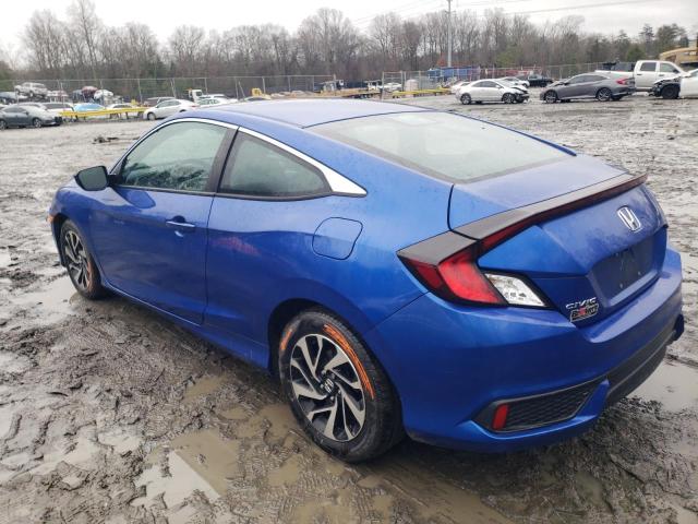 2HGFC4B00HH304668 - 2017 HONDA CIVIC LX BLUE photo 2