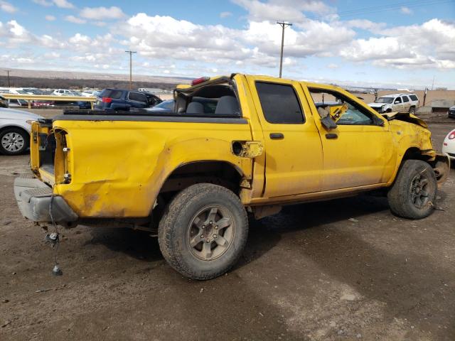 1N6ED27T74C400290 - 2004 NISSAN FRONTIER CREW CAB XE V6 YELLOW photo 3