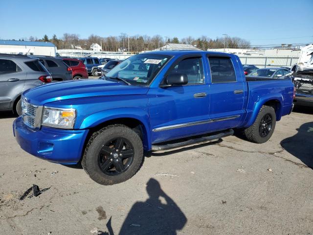 1D7HW58N68S594730 - 2008 DODGE DAKOTA QUAD LARAMIE BLUE photo 1