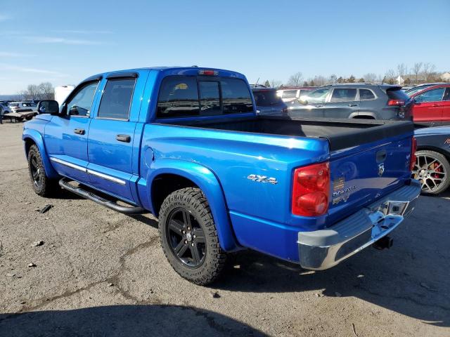 1D7HW58N68S594730 - 2008 DODGE DAKOTA QUAD LARAMIE BLUE photo 2