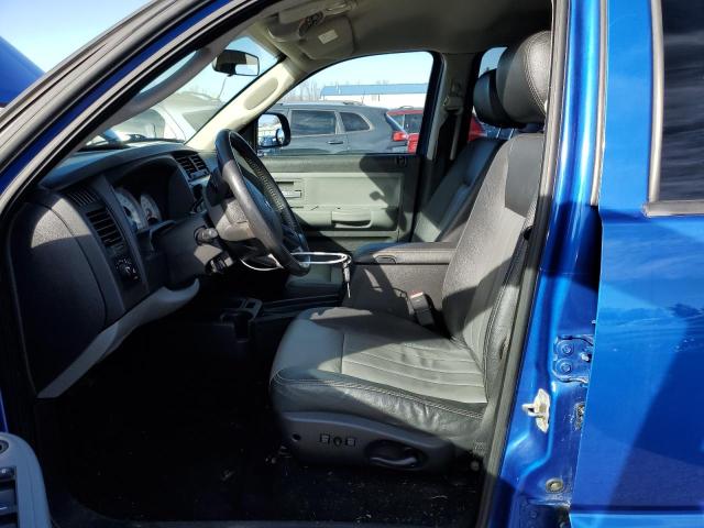 1D7HW58N68S594730 - 2008 DODGE DAKOTA QUAD LARAMIE BLUE photo 7