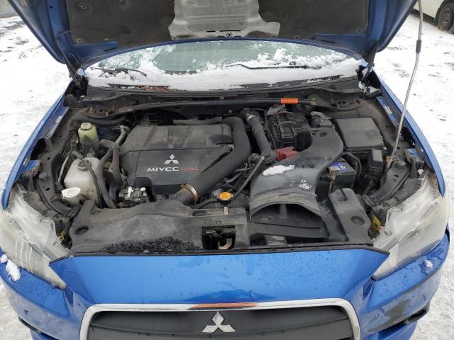 JA3AV66V79U608856 - 2009 MITSUBISHI LANCER RALLIART BLUE photo 11