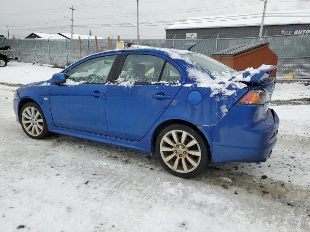 JA3AV66V79U608856 - 2009 MITSUBISHI LANCER RALLIART BLUE photo 2