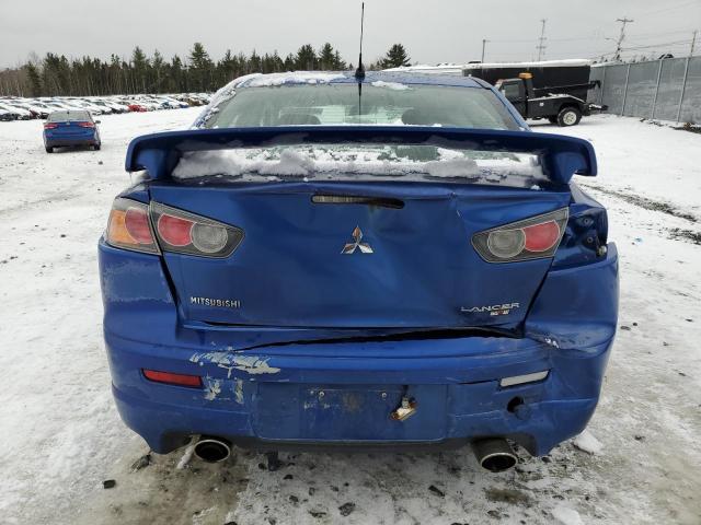 JA3AV66V79U608856 - 2009 MITSUBISHI LANCER RALLIART BLUE photo 6