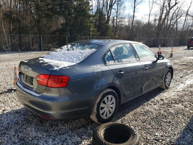 3VW2K7AJ1DM309432 - 2013 VOLKSWAGEN JETTA BASE رمادي صورة 3