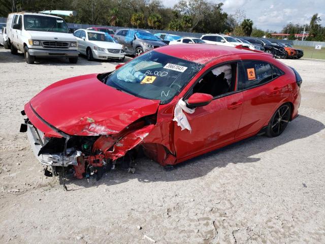 SHHFK7H41MU404760 - 2021 HONDA CIVIC SPORT RED photo 1