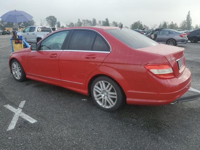 WDDGF54X99R061251 - 2009 MERCEDES-BENZ C 300 RED photo 2