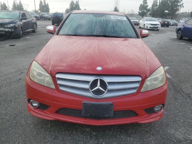 WDDGF54X99R061251 - 2009 MERCEDES-BENZ C 300 RED photo 5