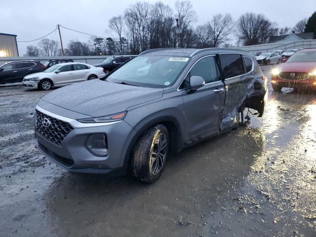 5NMS53AA2KH107380 - 2019 HYUNDAI SANTA FE LIMITED GRAY photo 1