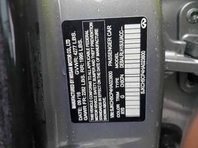 SJKCH5CP4HA023800 - 2017 INFINITI QX30 BASE Silber Foto 13