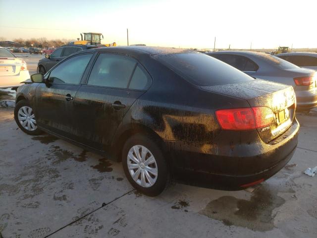 3VW2K7AJ9CM304669 - 2012 VOLKSWAGEN JETTA BASE BLACK photo 2