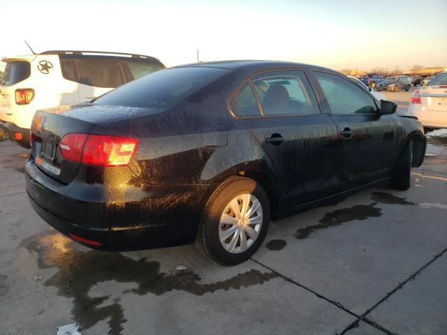 3VW2K7AJ9CM304669 - 2012 VOLKSWAGEN JETTA BASE BLACK photo 3