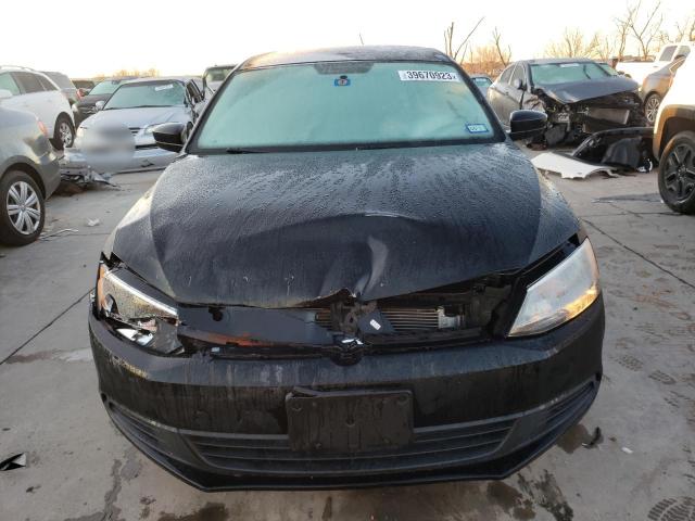3VW2K7AJ9CM304669 - 2012 VOLKSWAGEN JETTA BASE BLACK photo 5
