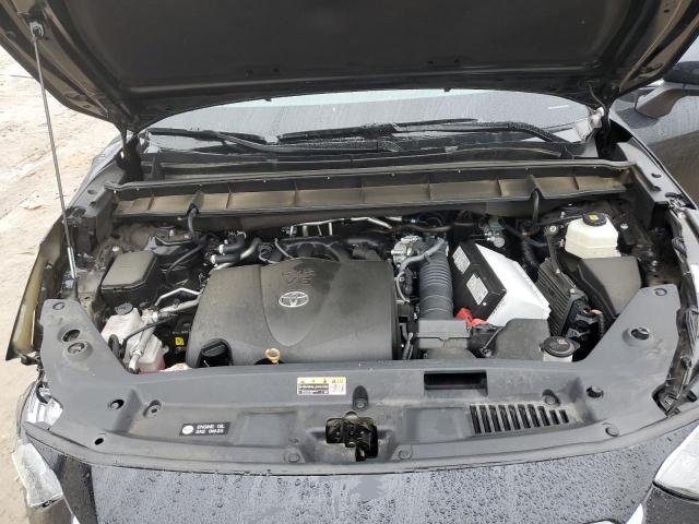 5TDGZRAH5MS535793 - 2021 TOYOTA HIGHLANDER XLE BLACK photo 12