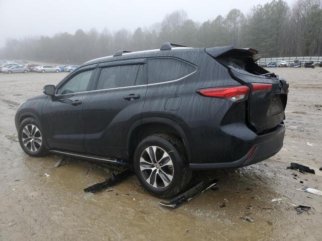 5TDGZRAH5MS535793 - 2021 TOYOTA HIGHLANDER XLE BLACK photo 2