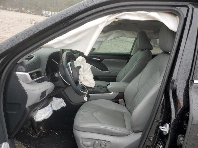 5TDGZRAH5MS535793 - 2021 TOYOTA HIGHLANDER XLE BLACK photo 7