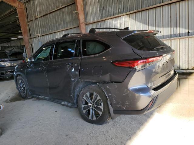 5TDGZRAH7LS017926 - 2020 TOYOTA HIGHLANDER XLE GRAY photo 2