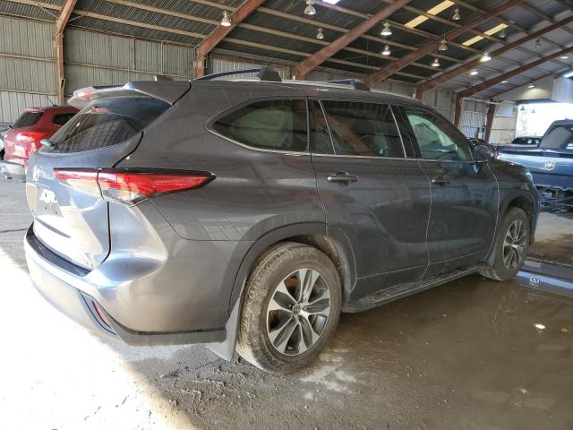 5TDGZRAH7LS017926 - 2020 TOYOTA HIGHLANDER XLE GRAY photo 3