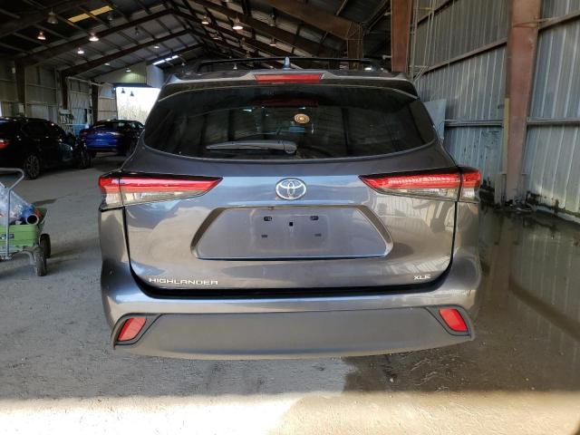 5TDGZRAH7LS017926 - 2020 TOYOTA HIGHLANDER XLE GRAY photo 6