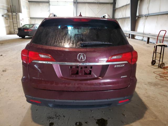 5J8TB4H59DL016881 - 2013 ACURA RDX TECHNOLOGY MAROON photo 6