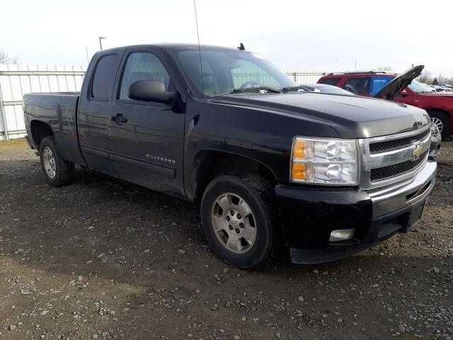 1GCRCSE04BZ420894 - 2011 CHEVROLET SILVERADO C1500 LT BLACK photo 4