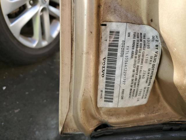 YV1LS5544T2291797 - 1996 VOLVO 850 BASE GOLD photo 12