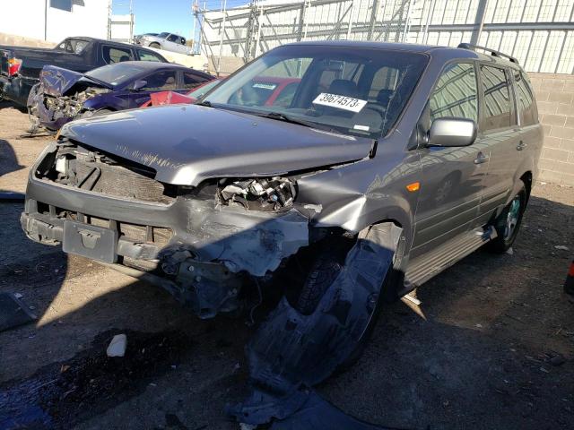 5FNYF28768B022550 - 2008 HONDA PILOT EXL GRAY photo 1