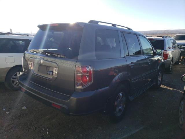 5FNYF28768B022550 - 2008 HONDA PILOT EXL GRAY photo 3