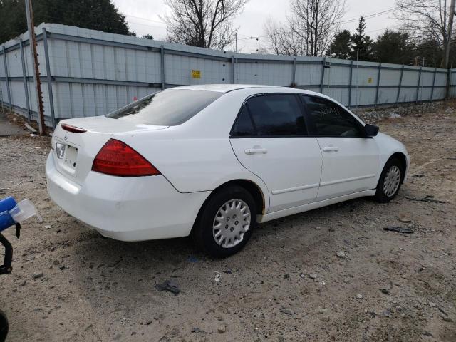 1HGCM56167A179164 - 2007 HONDA ACCORD VALUE WHITE photo 3