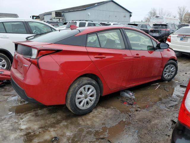 JTDKARFU9L3109922 - 2020 TOYOTA PRIUS L RED photo 3