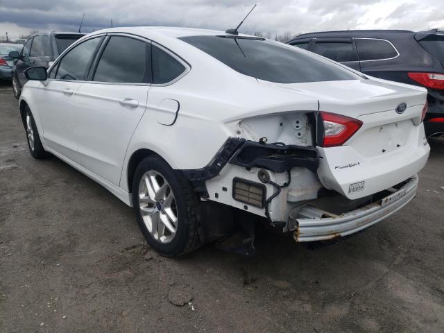 3FA6P0HR7DR229814 - 2013 FORD FUSION SE WHITE photo 3