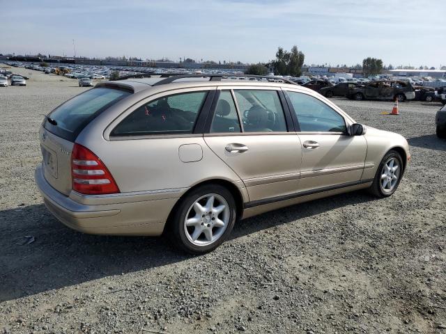 WDBRH81J03F374324 - 2003 MERCEDES-BENZ C 240 SPORTWAGON 4MATIC GOLD photo 3