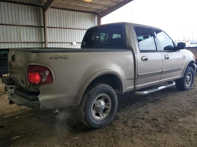 1FTRW08L01KC30664 - 2001 FORD F150 SUPERCREW TAN photo 3