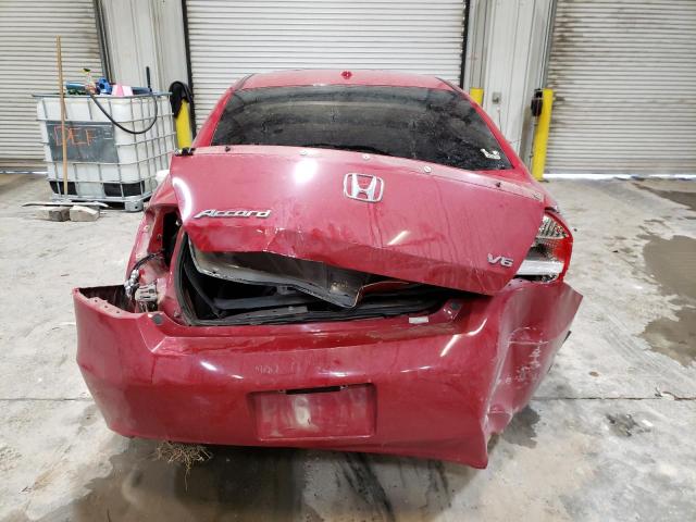 1HGCS2A82CA000010 - 2012 HONDA ACCORD EXL RED photo 6