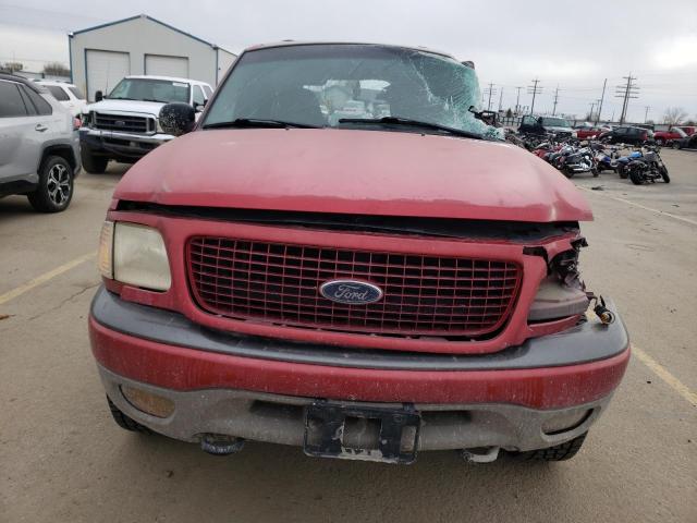 1FMRU1664YLB83891 - 2000 FORD EXPEDITION XLT RED photo 5