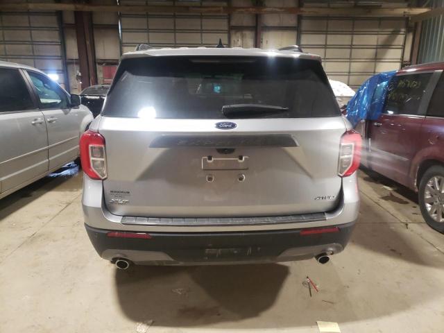 1FMSK8DH9MGC44482 - 2021 FORD EXPLORER XLT SILVER photo 6