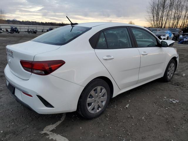 3KPA24AD2NE462808 - 2022 KIA RIO LX WHITE photo 3