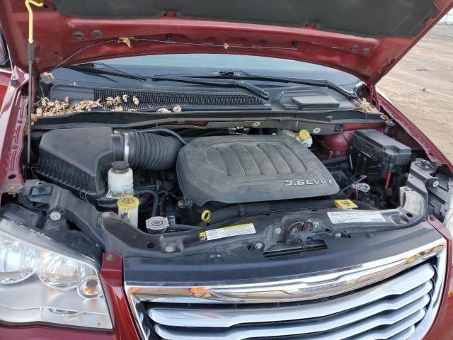 2C4RC1CG6CR412124 - 2012 CHRYSLER TOWN & COU TOURING L RED photo 12