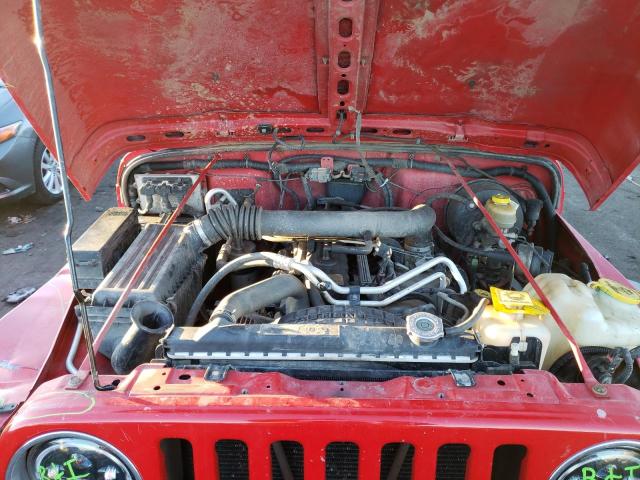 1J4FA39S93P377378 - 2003 JEEP WRANGLER COMMANDO RED photo 11