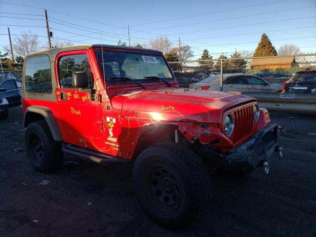 1J4FA39S93P377378 - 2003 JEEP WRANGLER COMMANDO RED photo 4