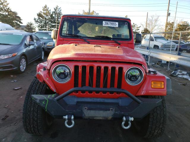 1J4FA39S93P377378 - 2003 JEEP WRANGLER COMMANDO RED photo 5