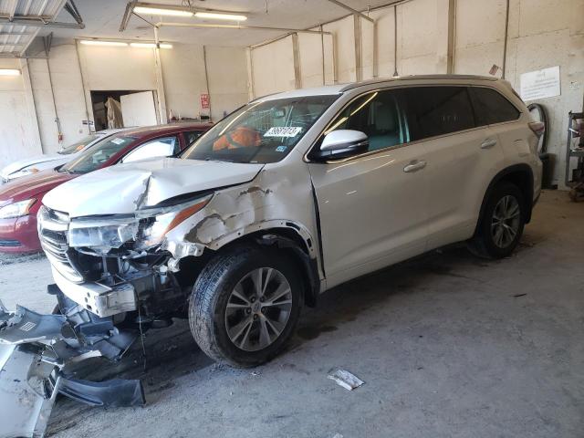 5TDJKRFH7FS089376 - 2015 TOYOTA HIGHLANDER XLE 白色 照片 1