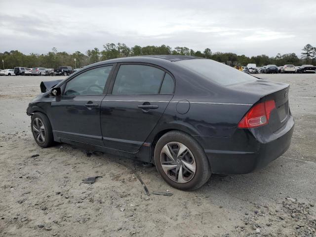 2HGFA16578H332834 - 2008 HONDA CIVIC LX BLACK photo 2